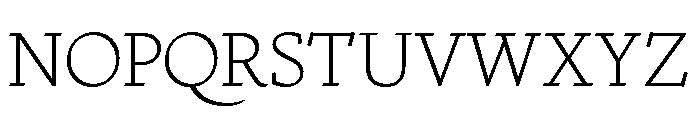 Nicola Display Thin Font UPPERCASE