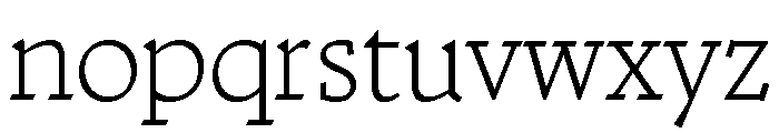 Nicola Display Thin Font LOWERCASE