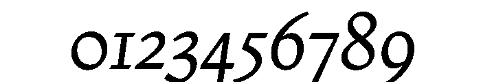 Nicola Regular Italic Font OTHER CHARS