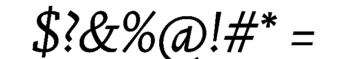 Nicola Regular Italic Font OTHER CHARS