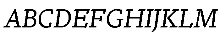 Nicola Regular Italic Font UPPERCASE