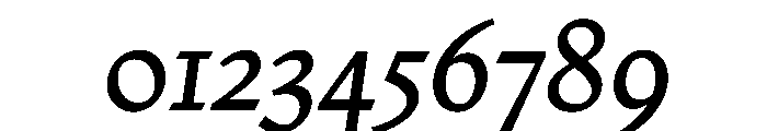 Nicola Regular No 2 Italic Font OTHER CHARS