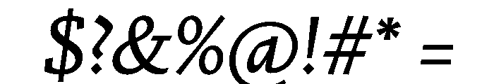 Nicola Regular No 2 Italic Font OTHER CHARS