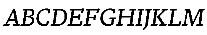 Nicola Regular No 2 Italic Font UPPERCASE