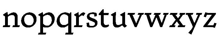 Nicola Regular No 2 Font LOWERCASE
