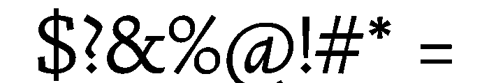 Nicola Regular Font OTHER CHARS