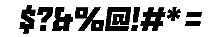 Nielot BlackSlant Font OTHER CHARS