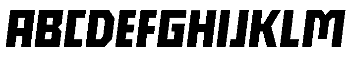 Nielot BlackSlant Font UPPERCASE