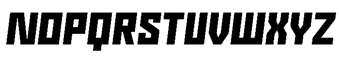 Nielot BlackSlant Font UPPERCASE