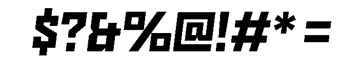 Nielot BoldSlant Font OTHER CHARS