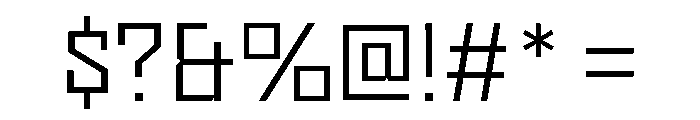 Nielot Light Font OTHER CHARS