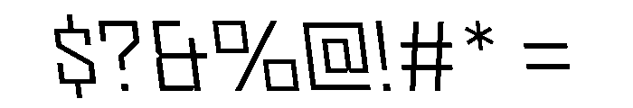 Nielot LightBackslant Font OTHER CHARS
