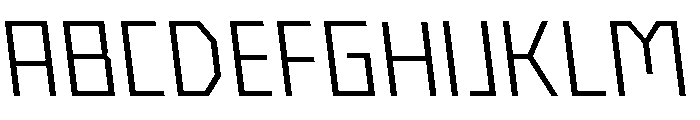 Nielot LightBackslant Font UPPERCASE