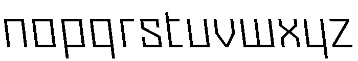 Nielot LightBackslant Font LOWERCASE