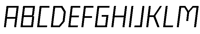 Nielot LightSlant Font UPPERCASE