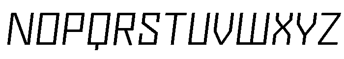Nielot LightSlant Font UPPERCASE