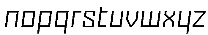Nielot LightSlant Font LOWERCASE