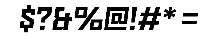 Nielot MediumSlant Font OTHER CHARS