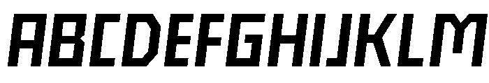 Nielot MediumSlant Font UPPERCASE