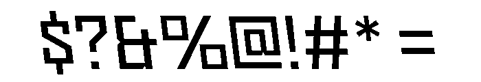 Nielot RegularBackslant Font OTHER CHARS