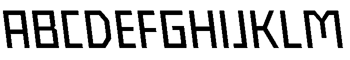 Nielot RegularBackslant Font UPPERCASE