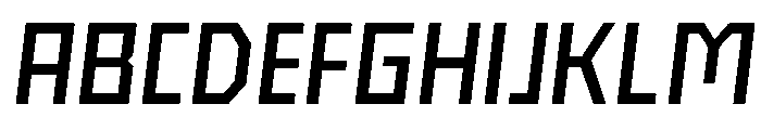 Nielot RegularSlant Font UPPERCASE