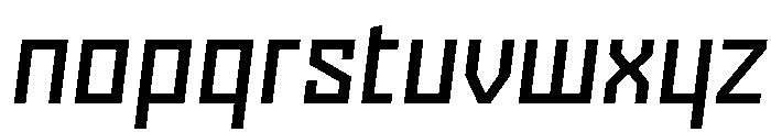 Nielot RegularSlant Font LOWERCASE