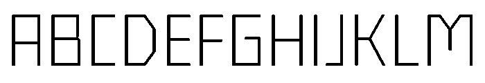Nielot Thin Font UPPERCASE