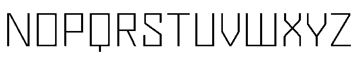 Nielot Thin Font UPPERCASE