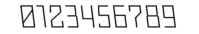 Nielot ThinBackslant Font OTHER CHARS