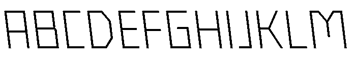 Nielot ThinBackslant Font UPPERCASE