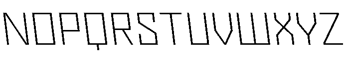 Nielot ThinBackslant Font UPPERCASE
