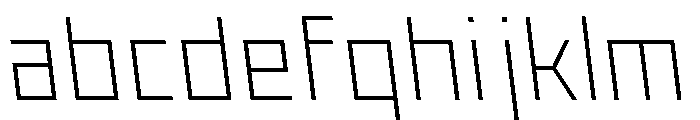 Nielot ThinBackslant FONT