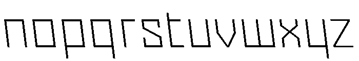 Nielot ThinBackslant Font LOWERCASE
