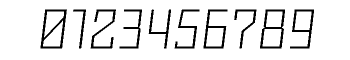 Nielot ThinSlant Font OTHER CHARS