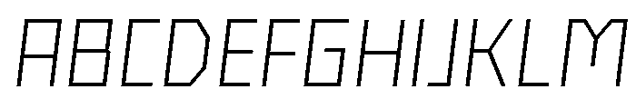 Nielot ThinSlant Font UPPERCASE
