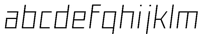 Nielot ThinSlant FONT