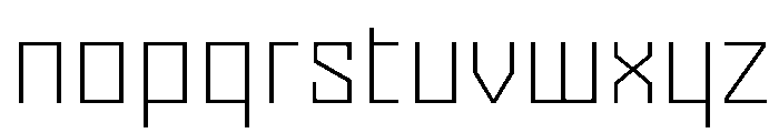 Nielot Thin Font LOWERCASE