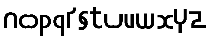 Nieuk Sharp Font LOWERCASE