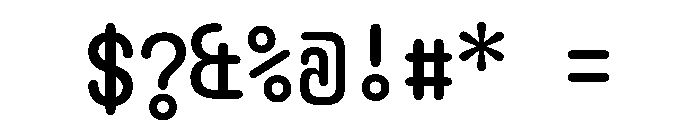 NieukMono Round Font OTHER CHARS
