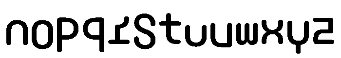 NieukMono Round Font UPPERCASE