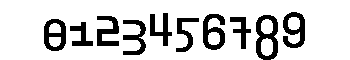 NieukMono Sharp Font OTHER CHARS