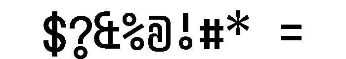 NieukMono Sharp Font OTHER CHARS
