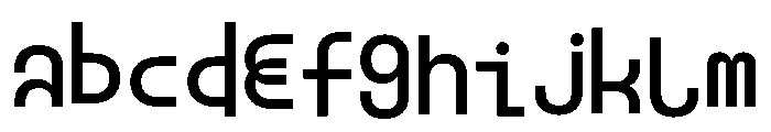 NieukMono Sharp Font UPPERCASE