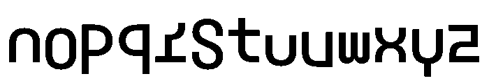 NieukMono Sharp Font UPPERCASE