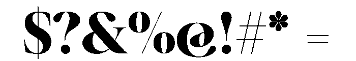 Ninna Black Font OTHER CHARS