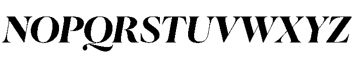 Ninna BlackItalic Font UPPERCASE
