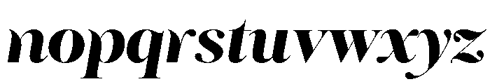 Ninna BlackItalic Font LOWERCASE