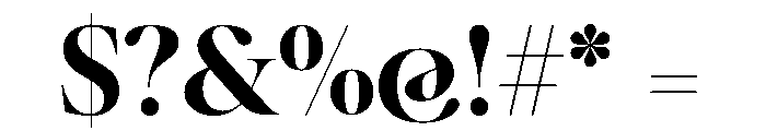 Ninna Bold Font OTHER CHARS