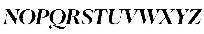 Ninna BoldItalic Font UPPERCASE